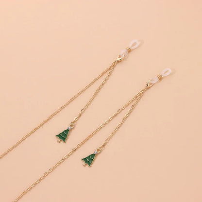 Casual Minimalist Christmas Tree Alloy Christmas Unisex Glasses Chain