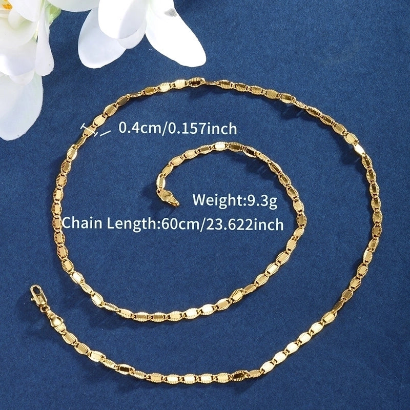 Copper 18K Gold Plated XUPING Minimalist Geometric Necklace