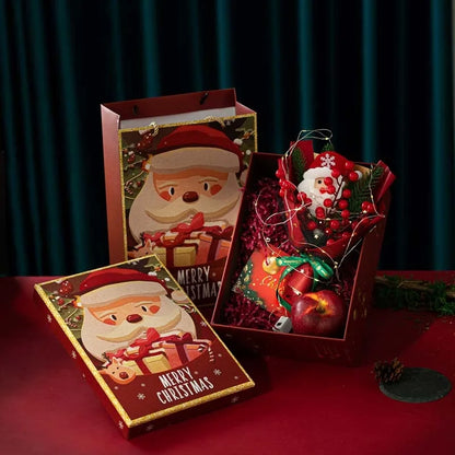 Christmas Cute Santa Claus Plastic Holiday Party Bouquet Decorations Table Decoration