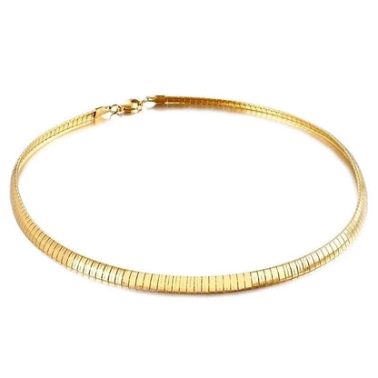 Minimalist Geometric 304 Stainless Steel 18K Gold Plated Choker