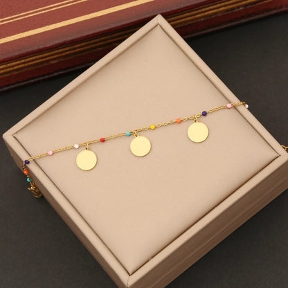 Artistic Commute Star Heart Shape Butterfly Stainless Steel 18K Gold Plated Bracelets In Bulk