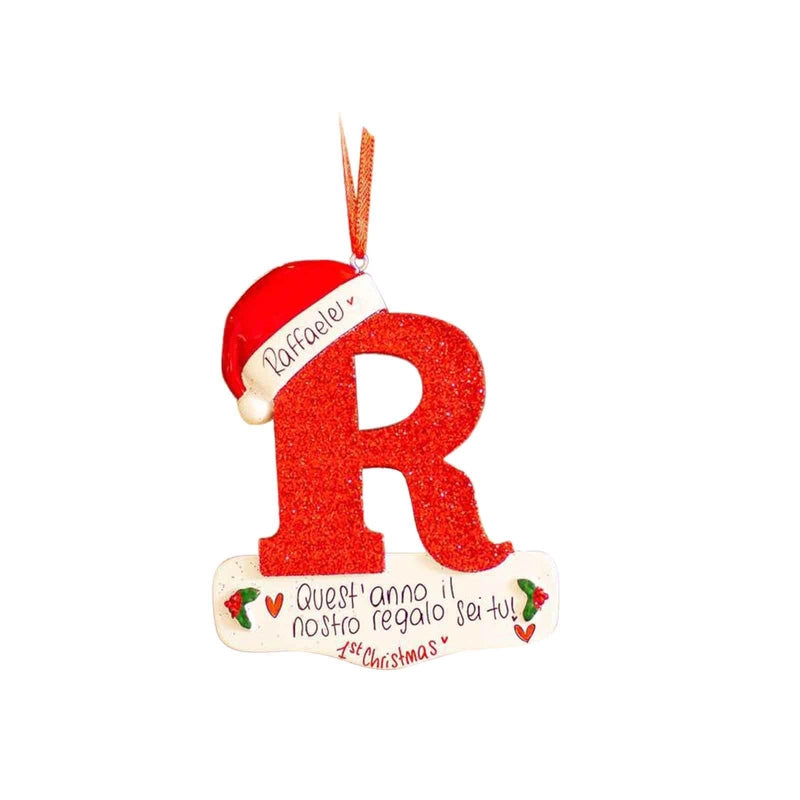 Cross-border Hot 26 English Letters Car Pendant Christmas Tree Decorative Ornaments Home Decorations