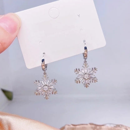 1 Pair Christmas Elegant Christmas Tree Plating Copper Ear Studs