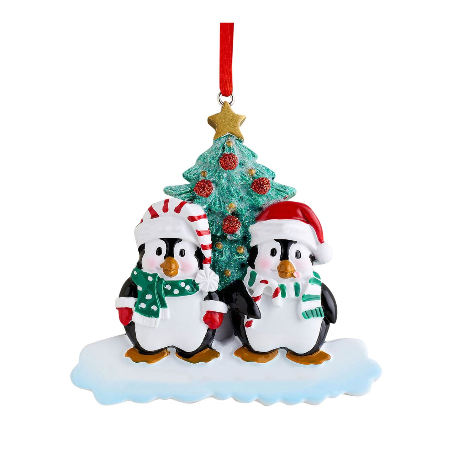 Zibi Resin Personalized Christmas Gift Christmas Pendant Cute Penguin Family Decoration