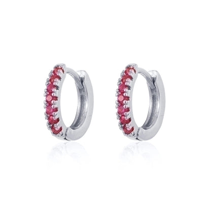 1 Pair Ins Style Round Butterfly Inlay Copper Zircon 24k Gold Plated Earrings