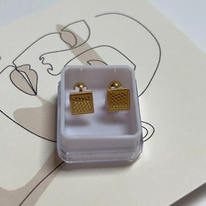 1 Pair Sweet Cross Heart Shape Snowflake Plating 304 Stainless Steel Titanium Steel 18K Gold Plated Cartilage Earrings