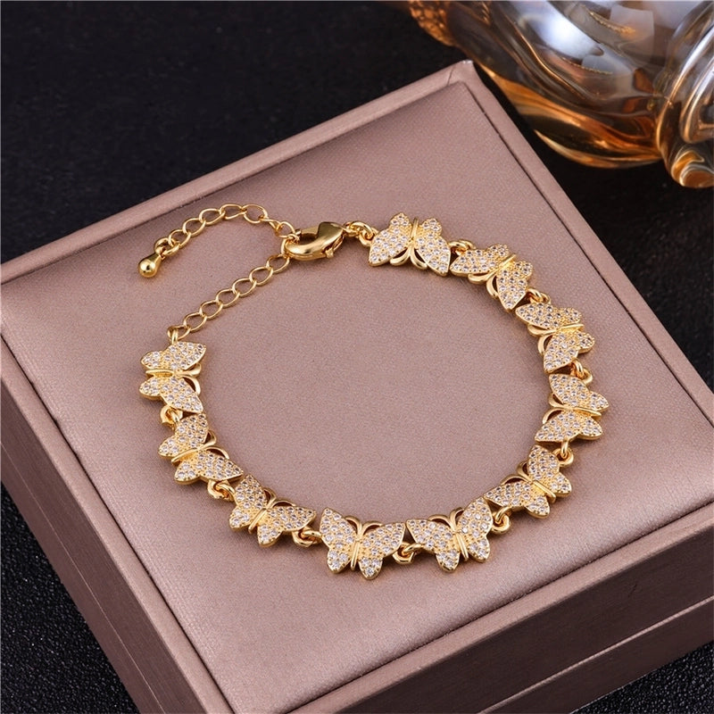 Vintage Style Minimalist Animal Letter Copper Bracelets Cuban Link Chain Curb Chain Cable Chain Box Chain