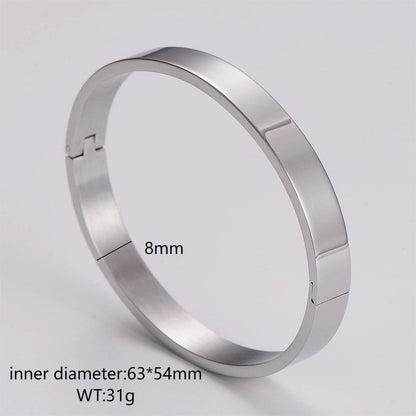 Minimalist Circle Stainless Steel Bangle In Bulk
