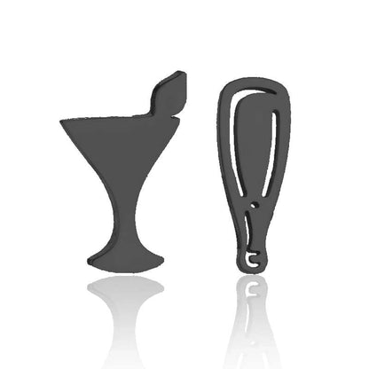 1 Pair Fashion Star Moon Tree Plating Hollow Out 304 Stainless Steel 18K Gold Plated Ear Studs