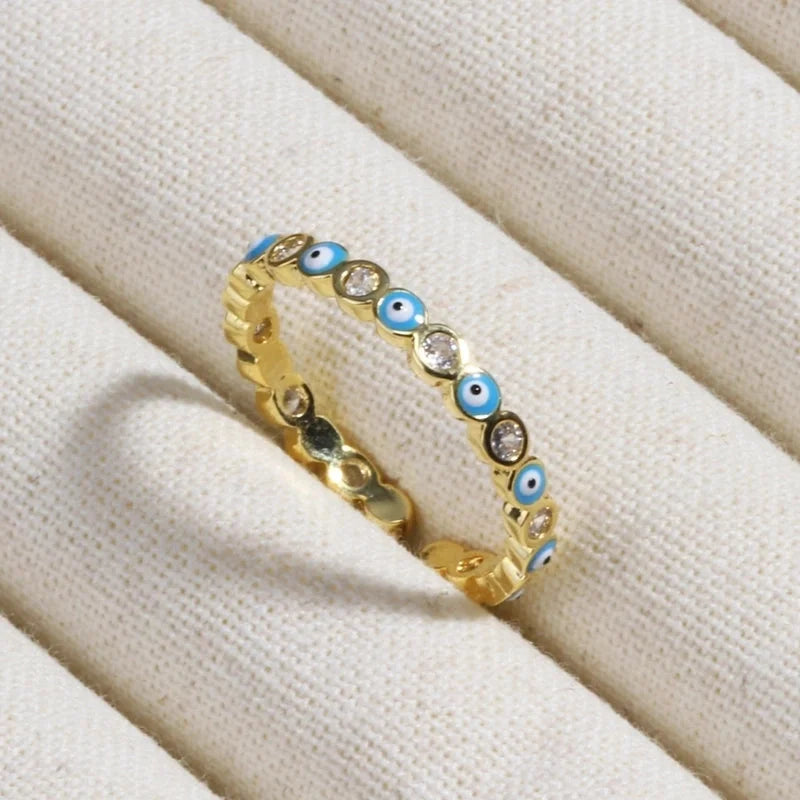 Copper Devil's Eye Rings