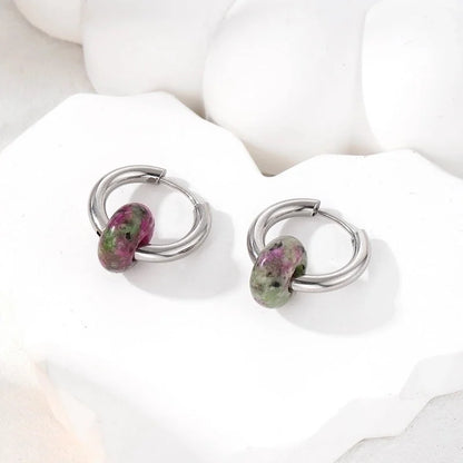 6 Pieces Minimalist Geometric 201 Stainless Steel Alloy Drop Earrings