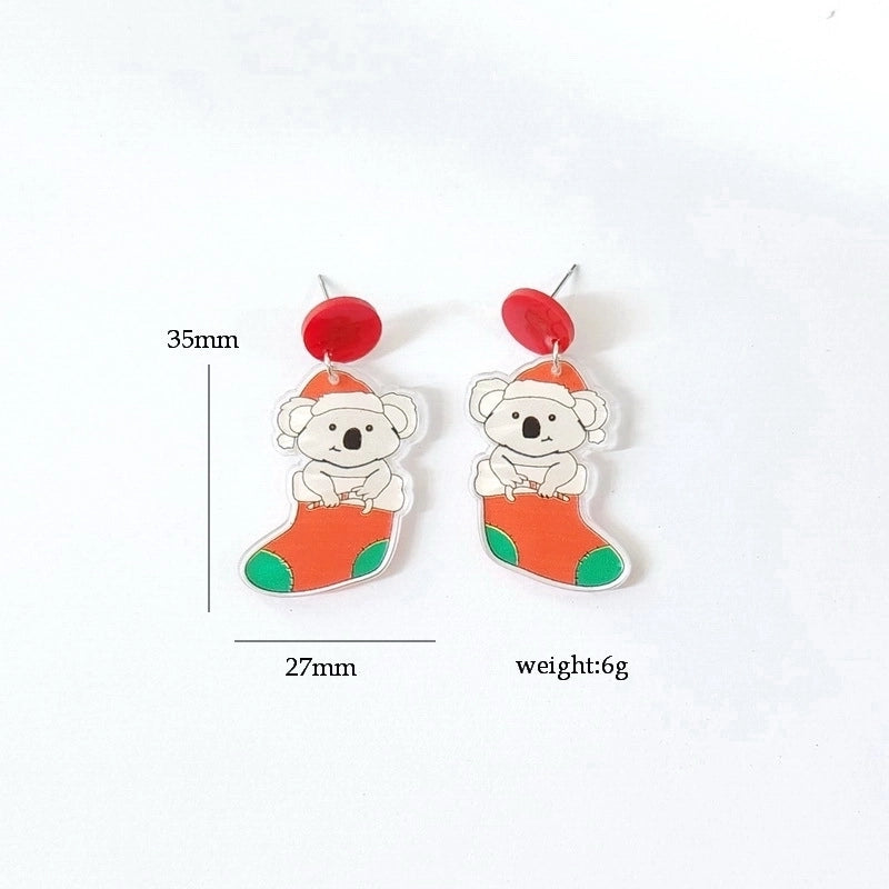 Minimalist Cartoon Letter Arylic Stoving Varnish Women's Drop Earrings 1 Pair