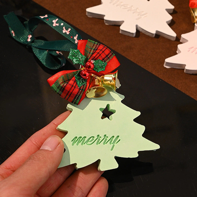 Christmas Sweet IG Style Christmas Tree Bell Gypsum Pendant Home Fragrance