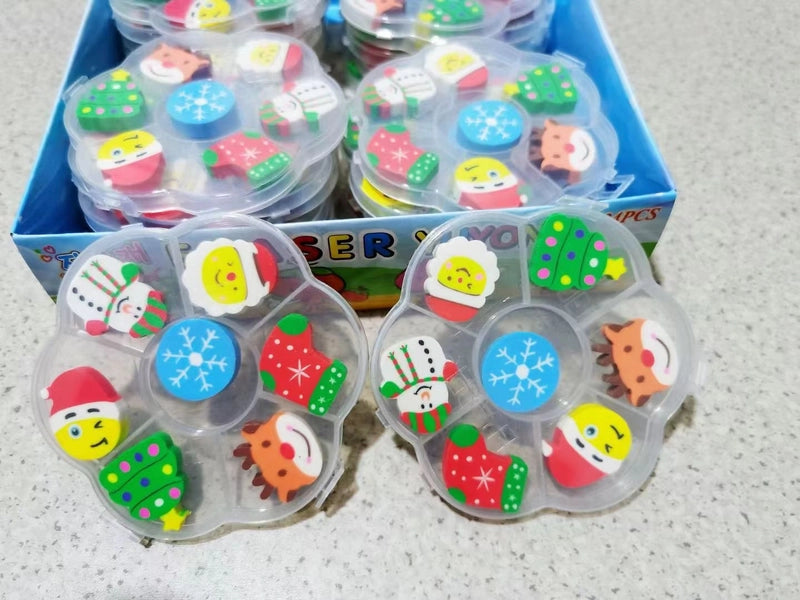 Christmas Children's Cute Cartoon Geometric Tree Eraser 1 Piece