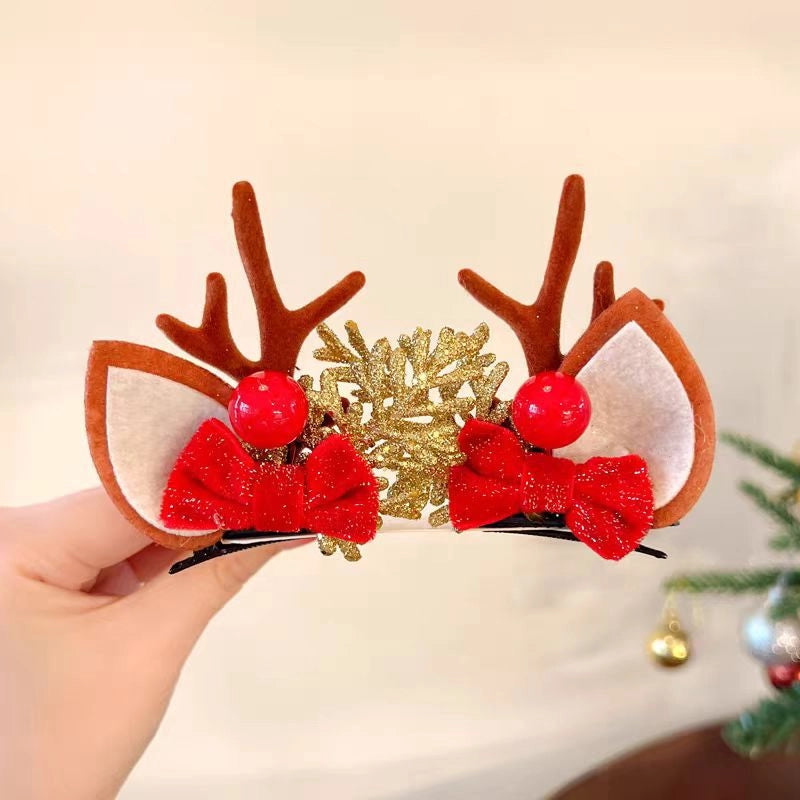 Christmas Fashion Antlers Resin Daily Hairpin