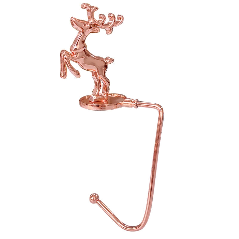 Christmas Fireplace Hook Metal Bag Hook Snowflake Christmas Stocking Hook In Stock