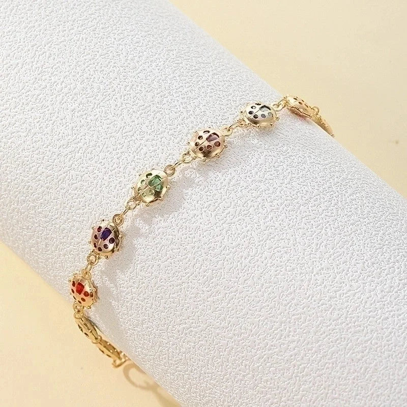 Cute Vintage Style Funny Devil's Eye Heart Shape Butterfly Copper Plating Bracelets