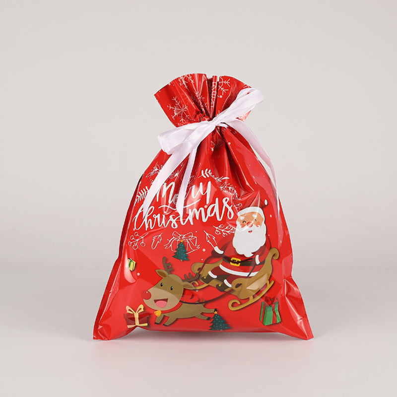 Christmas Gift Bag 2025 Hot Christmas Gift Bag Set Drawstring Bag Candy Bag