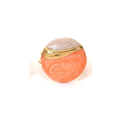 Casual Modern Style Minimalist Round 304 Stainless Steel 14K Gold Plated Enamel Open Rings