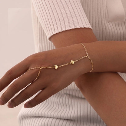 Vintage Style Minimalist Pearl 201 Stainless Steel Cable Chain Bracelets In Bulk