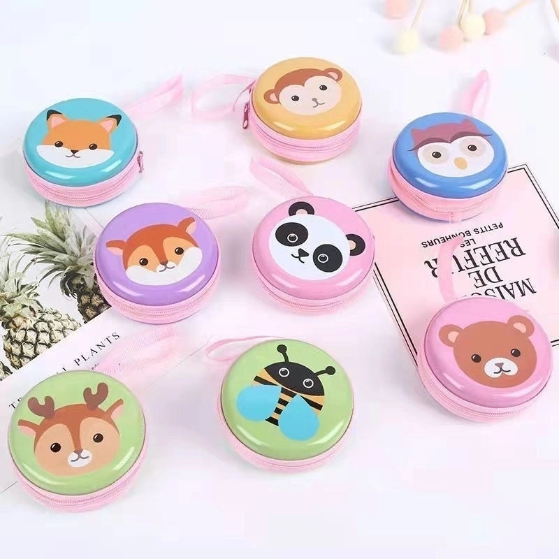 Unisex Santa Claus Tinplate Zipper Kids Wallets