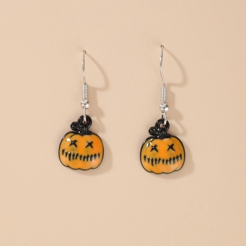 Halloween Pumpkin Ghost Demon Earrings