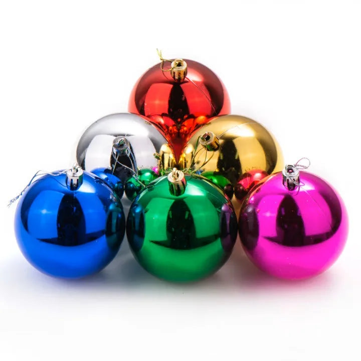 3cm Electroplated Christmas Ball Christmas Holiday Decoration Supplies Plastic Christmas Ball Christmas Tree Decoration Ball