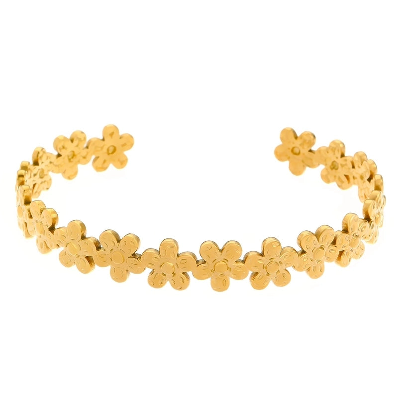 Casual Minimalist Streetwear Geometric 304 Stainless Steel Bangle In Bulk