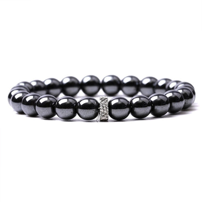 Casual Retro Round Beaded Tiger Eye Bracelets