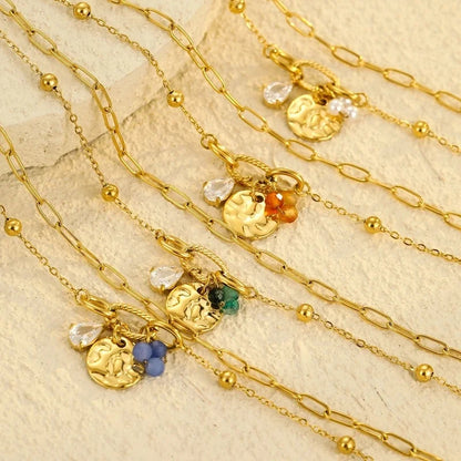 Casual Elegant Geometric 304 Stainless Steel Paperclip Chain Cable Chain Bracelets In Bulk