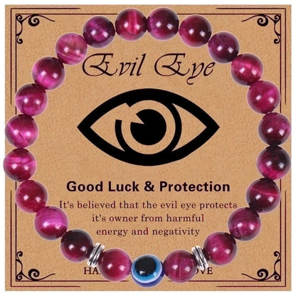 Ethnic Style Devil\'s Eye Natural Stone Beaded Bracelets