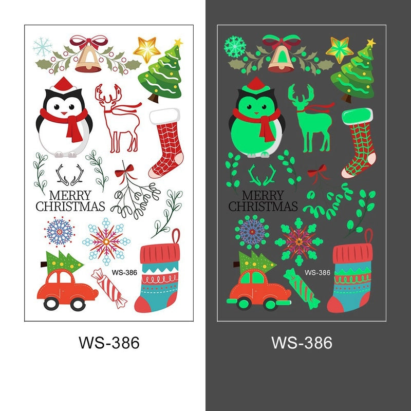 Christmas Santa Claus Transfer Stickers Tattoos & Body Art 1 Piece