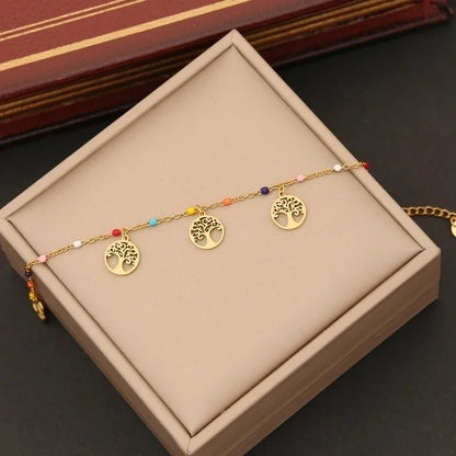 Artistic Commute Star Heart Shape Butterfly Stainless Steel 18K Gold Plated Bracelets In Bulk