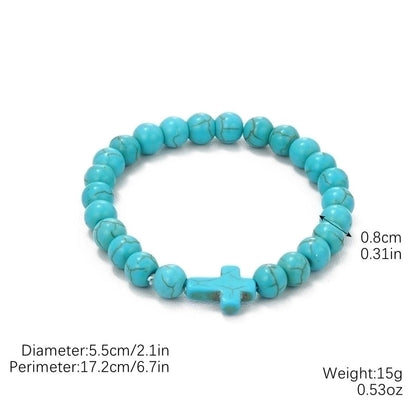 Fashion Starfish Butterfly Turquoise Beaded Women\'s Bracelets 1 Piece