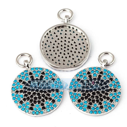 1 Piece Copper Geometric Heart Shape Snowflake Pendant Jewelry Accessories