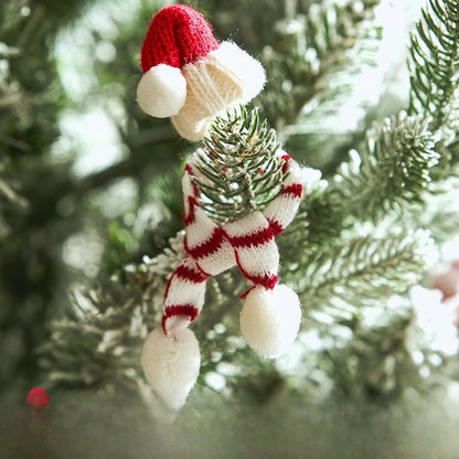 Doll Christmas Hat Decorations Santa Claus Mini Wine Bottle Cap Props Shop Atmosphere Scene Layout Accessories