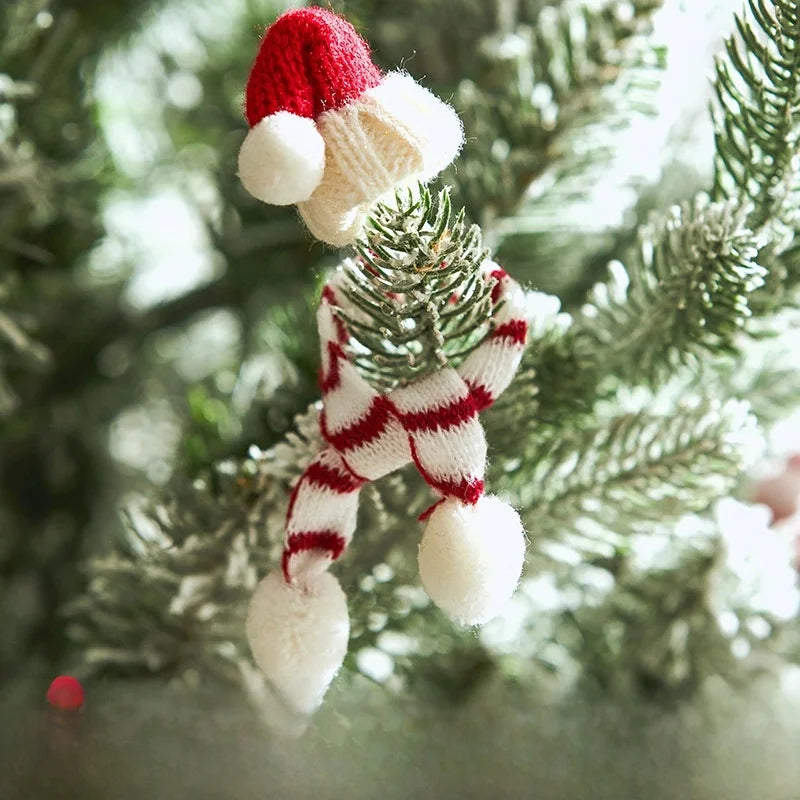 Doll Christmas Hat Decorations Santa Claus Mini Wine Bottle Cap Props Shop Atmosphere Scene Layout Accessories