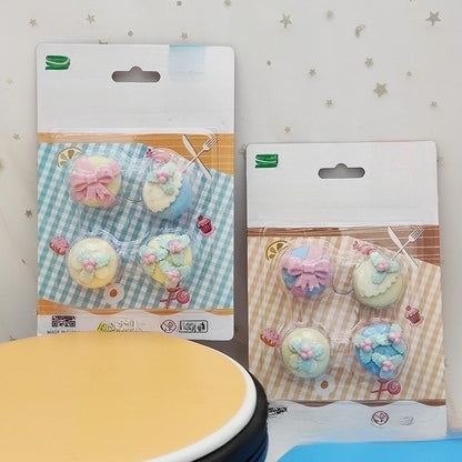 Cute Assembled Clamshell Packaging Stationary Geometric Eraser 1 Set