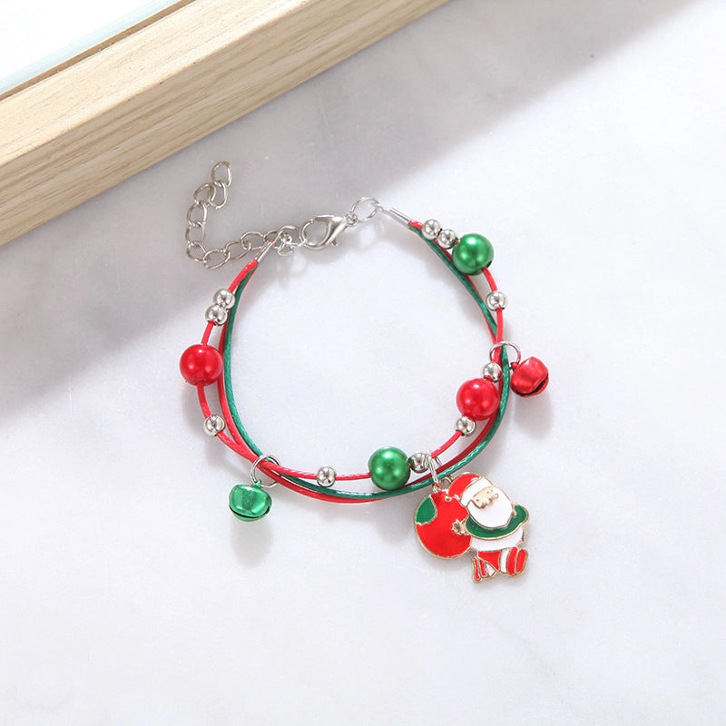 Cute Cartoon Character Alloy Plating Flakes Elk Christmas Women's