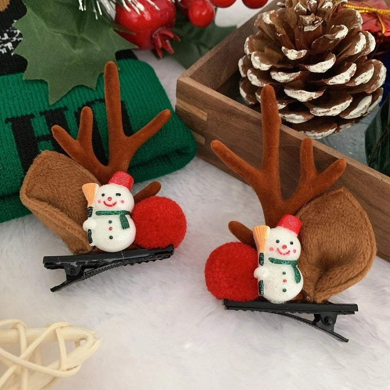 Christmas Cute Antlers Plastic Daily Hairpin