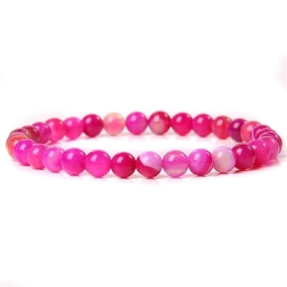Fashion Solid Color Natural Stone Beaded Bracelets