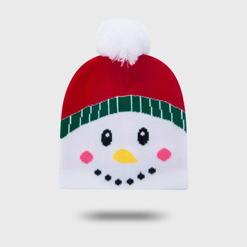 Children Unisex Cute Santa Claus Elk Wool Cap