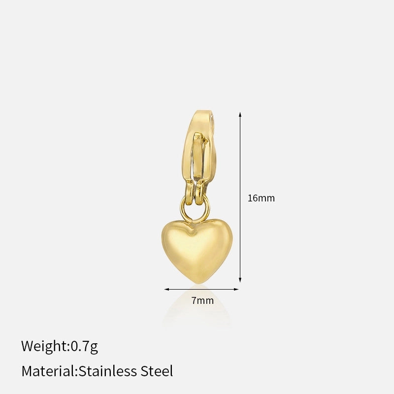 Casual Minimalist Heart Shape Flower 304 Stainless Steel Artificial Rhinestones Zircon 18K Gold Plated Polishing Inlay Bracelets Necklace