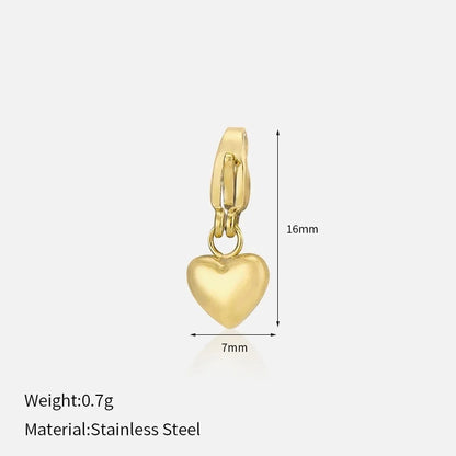 Casual Minimalist Heart Shape Flower 304 Stainless Steel Artificial Rhinestones Zircon 18K Gold Plated Polishing Inlay Bracelets Necklace