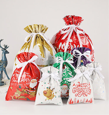 Christmas Gift Bag 2025 Hot Christmas Gift Bag Set Drawstring Bag Candy Bag
