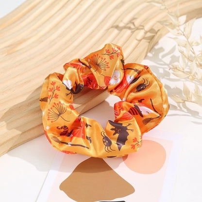 Halloween Basic Women's Pumpkin Polyester Hair Tie