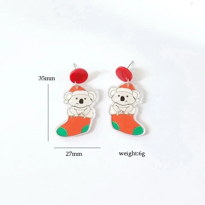 Minimalist Cartoon Letter Arylic Stoving Varnish Women's Drop Earrings 1 Pair