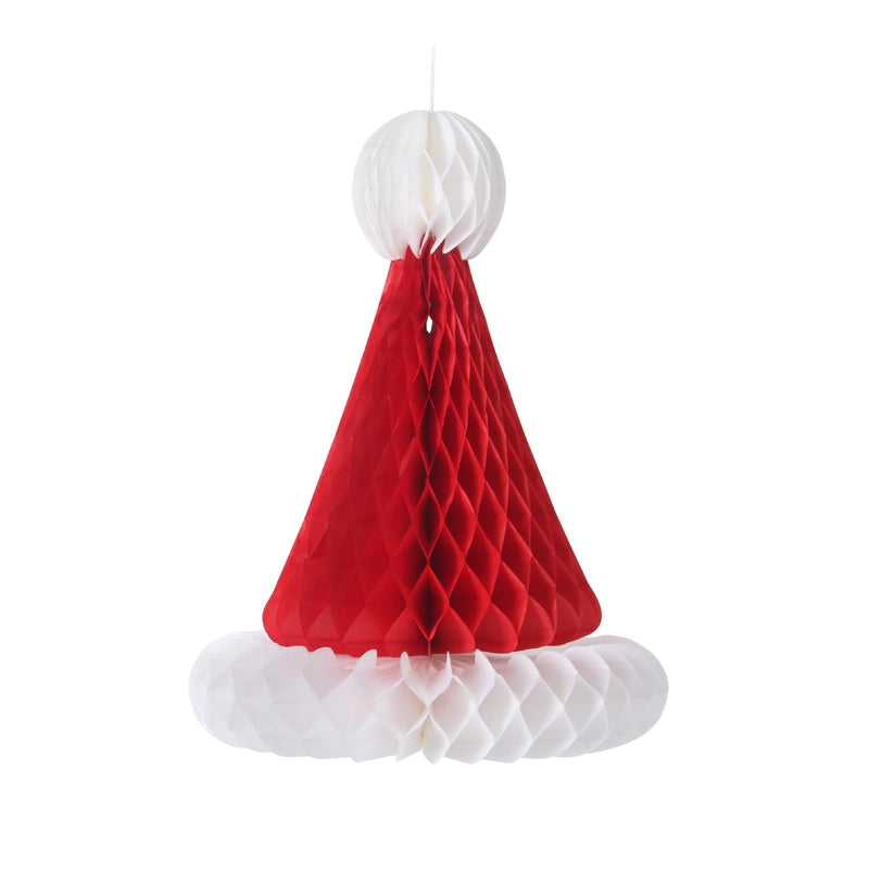 Christmas Decorations Honeycomb Pendant Decorations Christmas Tree Hat Kindergarten Shopping Mall Shop Scene Layout