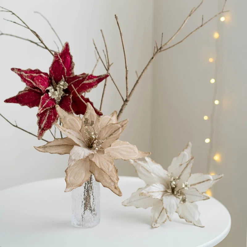Christmas Minimalist Classic Style Flower Holiday Festival Christmas Tree Decoration
