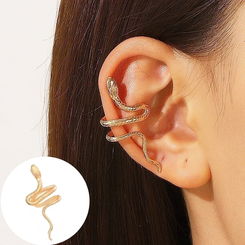 1 Piece Minimalist Commute Geometric Inlay Copper Zircon Ear Cuffs